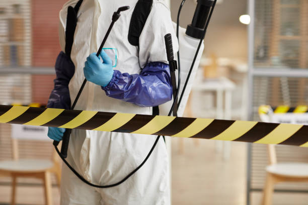 Professional Biohazard Cleanup technician working in Brookfield, NJ